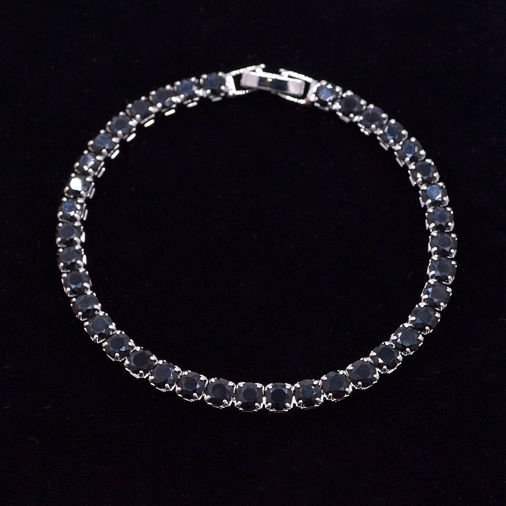 Wholesale Gold Plated Women Green White Zircon CZ Tennis Bracelet Jewelry